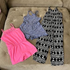 Girls rompers & jumpsuit size 6/7